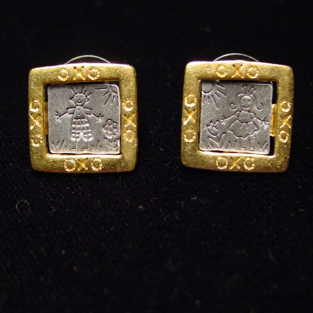 COPY - 🌸 3/$12 🐝 ‘Boy & Girl' OXO Pierced Earrings